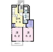 グレイスⅠの間取り画像