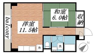 山口マンションの間取り画像