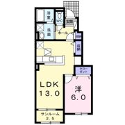 レーヴⅡの間取り画像