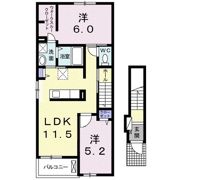 アローズ健軍の間取り画像