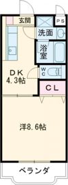 メゾンタケミネの間取り画像