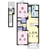 ビューテラスⅡの間取り画像