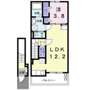 ひまわり柞田 Aの間取り画像