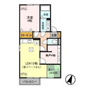 ピュアタウン南逆井 Cの間取り画像