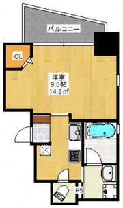 ヴィラ博丈的場町の間取り画像