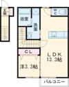 カローレ岡垣Ⅱの間取り画像