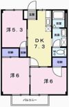 玲巧-ハイツ1の間取り画像
