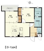 三迫APARTMENTの間取り画像