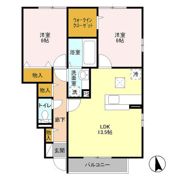 ポンテ アーク Aの間取り画像