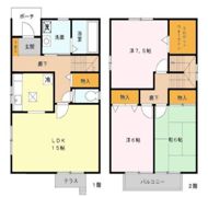 堀古タウンハウス B棟の間取り画像