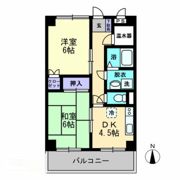 津山マンションの間取り画像