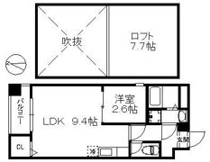 アリエスサン西新の間取り画像