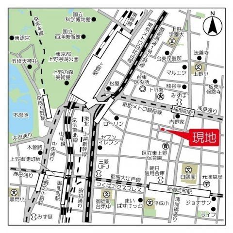 近くに施設あり