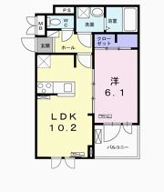 ブランドール久米田Ⅴの間取り画像