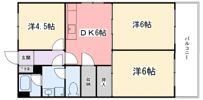 東今宿中村コーポⅡの間取り画像