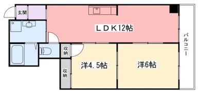 野田中村コーポの間取り画像
