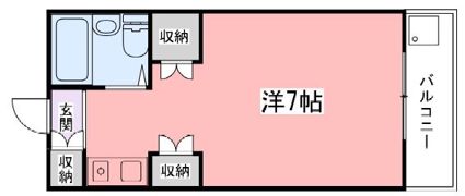 花影中村コーポの間取り画像