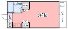 花影中村コーポの間取り画像