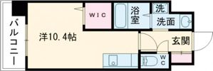 フォーエス熊本駅前Ⅱの間取り画像