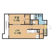 エヴァーグリーン思案橋の間取り画像