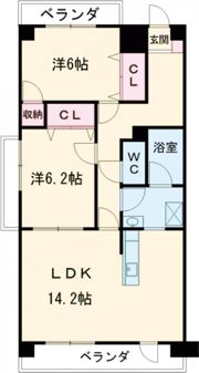 UnBelle富士見の間取り画像
