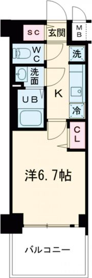 プレサンス ハーバーランド アンド・シーの間取り画像