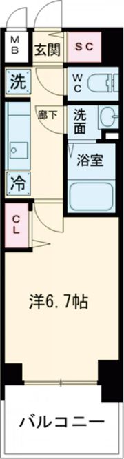 プレサンス ハーバーランド アンド・シーの間取り画像