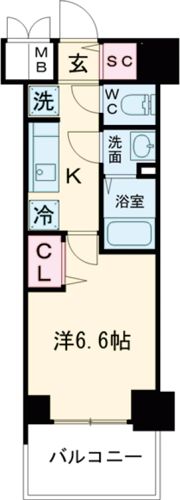プレサンス ハーバーランド アンド・シーの間取り画像