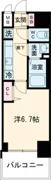 プレサンス ハーバーランド アンド・シーの間取り画像
