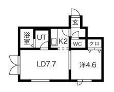 マイコート北郷の間取り画像