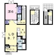 フローラル南別府の間取り画像