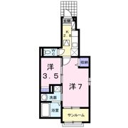 フローラル南別府の間取り画像