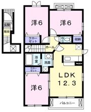 ミニョン YMの間取り画像
