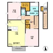 アンソレイユAの間取り画像