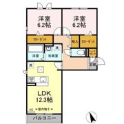 ラヴィベール Ⅰの間取り画像
