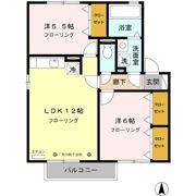 セジュール岳南 Bの間取り画像