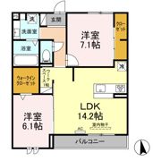 クレセントⅦの間取り画像