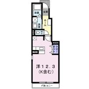 レフィナード フロール エフの間取り画像