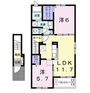 グレイスフル Ⅱの間取り画像
