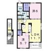 グレイスフル Ⅱの間取り画像