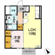 リビングタウン八橋 Bの間取り画像