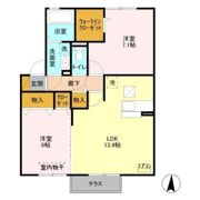 スカイブルー Bの間取り画像