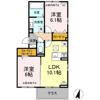 ヒルズ石和 A棟の間取り画像
