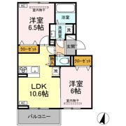 ヒルズ石和 B棟の間取り画像