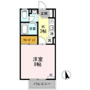 アルス若里 Bの間取り画像