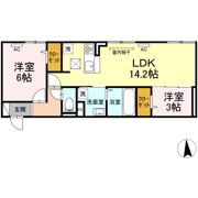 D-room花見が丘の間取り画像
