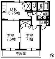 コーポ神正 Bの間取り画像