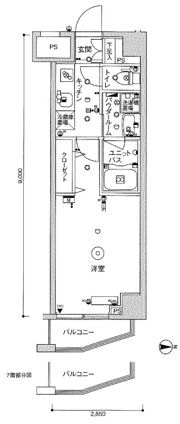 スカイコート木場ガーデンの間取り画像