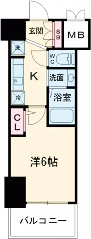 エステムコート新神戸Ⅱ駅前山手の間取り画像