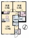 シャーメゾン中府の間取り画像